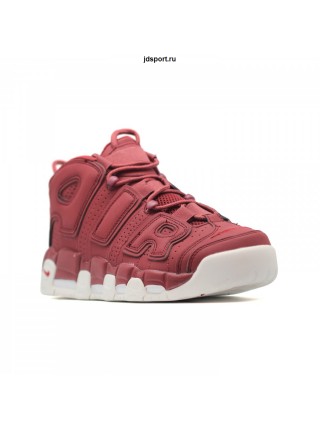 Кроссовки NIKE AIR MORE UPTEMPO бордовые