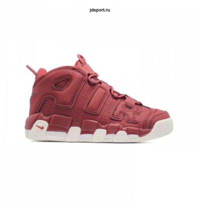 Кроссовки NIKE AIR MORE UPTEMPO бордовые