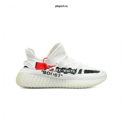 Кроссовки Adidas Yeezy BOOST 350 V2 x Off White белые