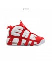 Кроссовки NIKE AIR MORE UPTEMPO красные, белые