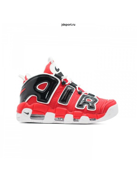 Кроссовки NIKE AIR MORE UPTEMPO красные, черные