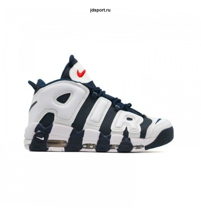 Кроссовки NIKE AIR MORE UPTEMPO синие, белые