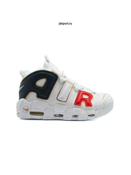 Кроссовки NIKE AIR MORE UPTEMPO белые, красные, синие