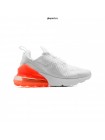 Кроссовки NIKE AIR MAX 270 белые, оранжевые