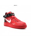 Кроссовки NIKE AIR FORCE 1 07 MID LV8 красные
