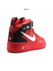 Кроссовки NIKE AIR FORCE 1 07 MID LV8 красные