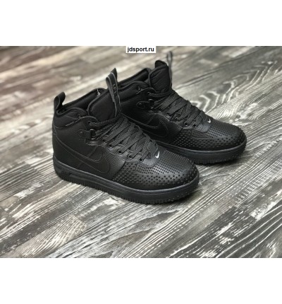 Nike Lunar Force 1 Черные с мехом