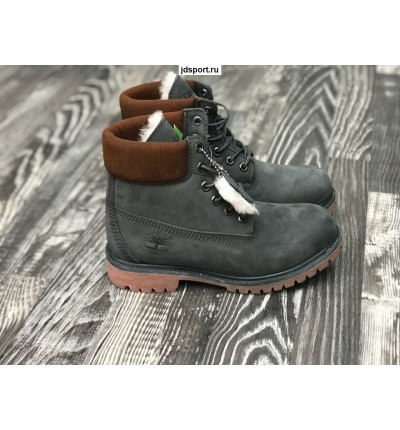 Timberland 6 Inch Premium Waterproof Boots (Olive Nubuck)